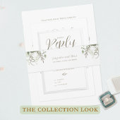 Blätter Tropische Vegetation Einladungsbanderole