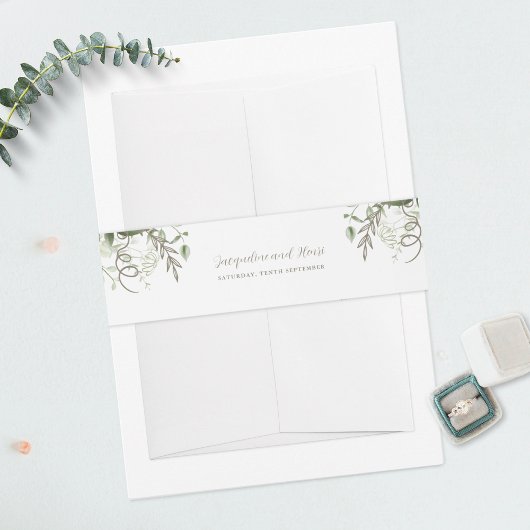 Blätter Tropische Vegetation Einladungsbanderole