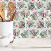 Blätter tropisches Muster Fliese