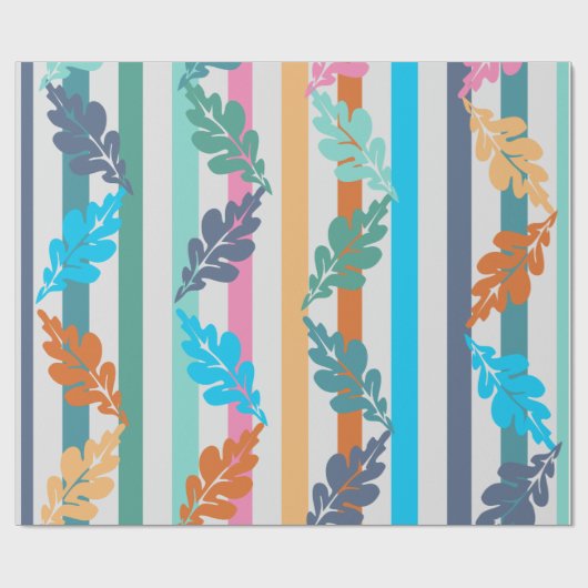 Blätter-Umschlagpapier Geschenkpapier (Flach)