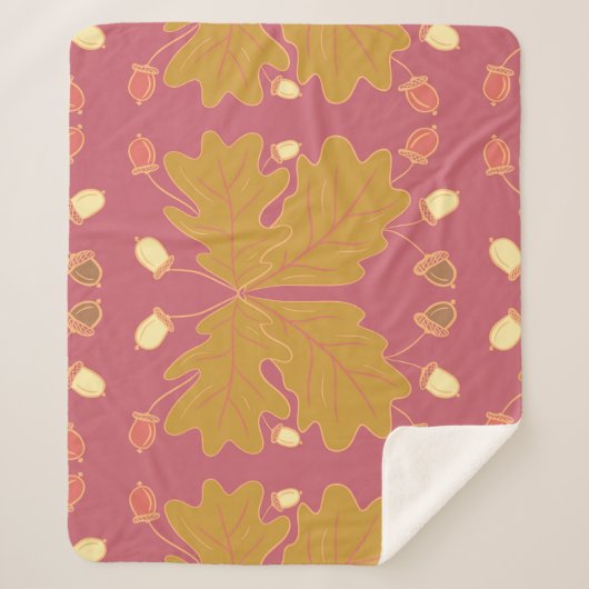 Blätter und Akkorde aus Eichenholz Sherpadecke (Vorderseite)