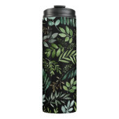 Blätter und Äste für Aquarellpflanzen Thermosbecher (Vorderseite)