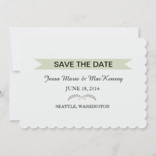 Blätter und Banner Save The Date