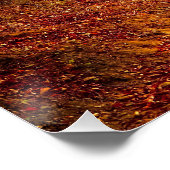 Blätter und Bäume im Herbst, die die schmutzige St Poster (Ecke)