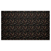Blätter und Beeren auf schwarz Stoff (Fat Quarter (45,7 x 55,9 cm))