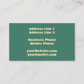 Blätter-und Beeren-Kräutermedizin-holistische Visitenkarte (Rückseite)