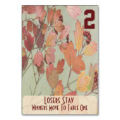 Blätter und Berries Bunco #2 Tischnummer (Vorderseite)