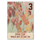 Blätter und Berries Bunco #3 Tischnummer (Vorderseite)