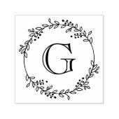 Blätter und Berries Round-Wreath-Rahmen #1 Permastempel (Design)