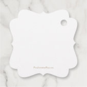 Blätter und Berries über Frohe Weihnachtsklammer Geschenkanhänger (Rückseite)