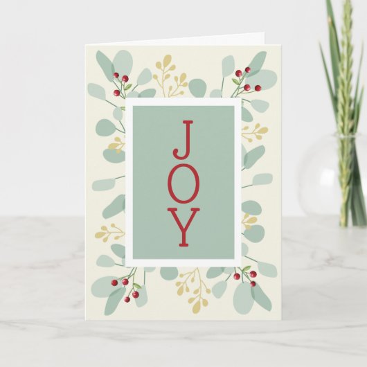 Blätter und Berries Weihnachten (Vorderseite)