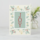 Blätter und Berries Weihnachten Foto (Stehend Vorderseite)