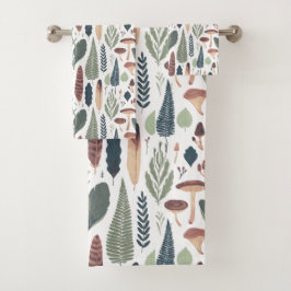 Blätter und Blätter Badhandtuch Set