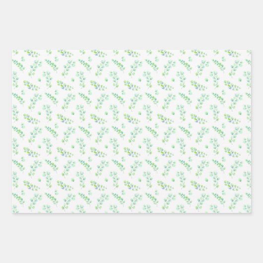 Blätter und Blume Blau grün (Vorderseite 2)