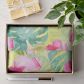 Blätter und Blume des tropischen Palms Seidenpapier (Geschenk)