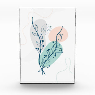 Blätter und Blume Fotoblock