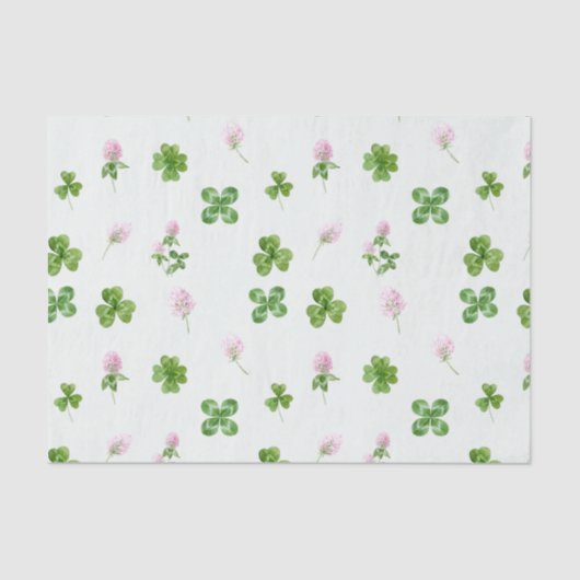 Blätter und Blume für Wasserfarben blass grün Seidenpapier (Vorderseite)