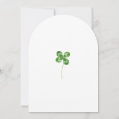 Blätter und Blume für Wasserfarben Kinderdusche Einladung (Rückseite)