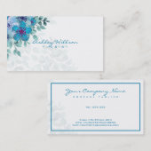 Blätter und Blume für Wasserfarben Visitenkarte (Vorne/Hinten)