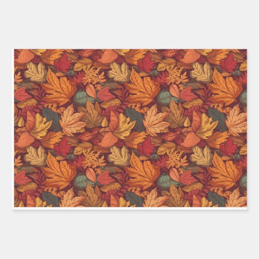 Blätter und Blume im Herbst (Vorderseite 3)