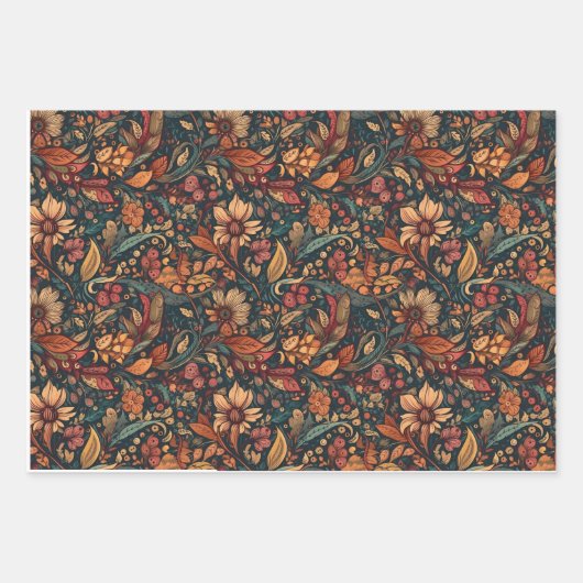 Blätter und Blume im Herbst (Vorderseite 2)