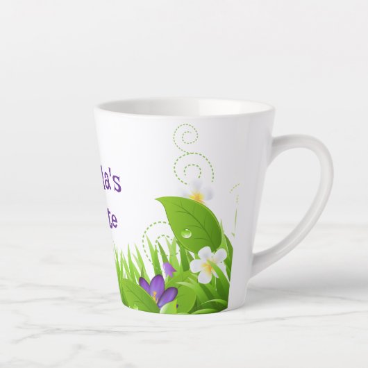 Blätter und Blume Milchtasse (Rechts)