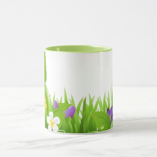 Blätter und Blume Tasse (Zentrum)