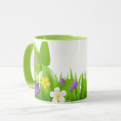 Blätter und Blume Tasse (Vorderseite Links)