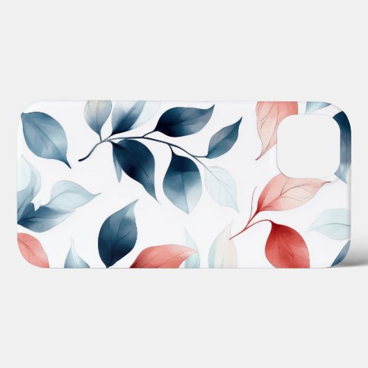 Blätter und Blumen Case-Mate iPhone Hülle (Rückseite (Horizontal))