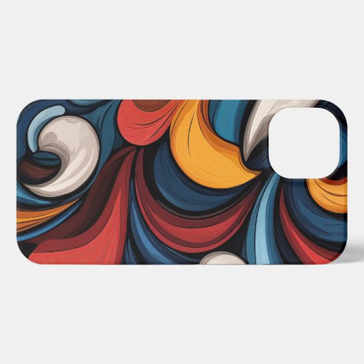 Blätter und Blumen iPhone Hülle (Rückseite (Horizontal))