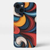 Blätter und Blumen iPhone Hülle (Rückseite)