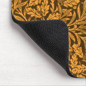 Blätter und Blumenmuster aus Eichen und Korallen Mousepad (Ecke)