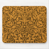 Blätter und Blumenmuster aus Eichen und Korallen Mousepad (Vorne)