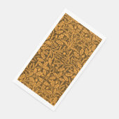 Blätter und Blumenmuster aus Eichen und Korallen Serviette (Ecke)