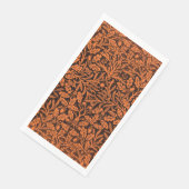 Blätter und Blumenmuster aus Eichen und Korallen Serviette (Ecke)