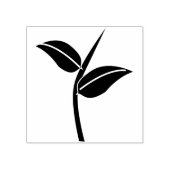 Blätter und Briefmarke der Stammkunst Gummistempel (Prägung)