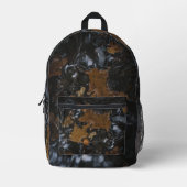 Blätter und Eichen aus Eiche in dunklen Gewässern Bedruckter Rucksack (Vorderseite)