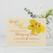 Blätter und Einladungen für Eichen (Stehend Vorderseite)