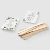 Blätter und Eukalyptus Rustic Wedding Program Hand Fächer (Non-assembled)