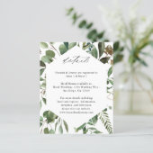 Blätter und Eukalyptus - rustikale Details (Stehend Vorderseite)