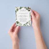 Blätter und Eukalyptus - rustikale Details Flyer (Gruppe)