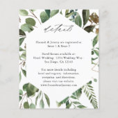 Blätter und Eukalyptus - rustikale Details Flyer (Vorne)