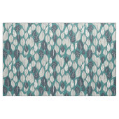 Blätter und Federn aquamarin Stoff (Fat Quarter (45,7 x 55,9 cm))