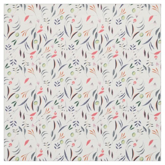 Blätter und Federn Muster Stoff (Muster)