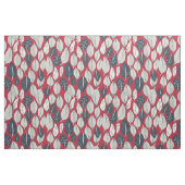 Blätter und Federn rot Stoff (Fat Quarter (45,7 x 55,9 cm))