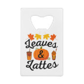 Blätter und Herbst Geldbeutel Flaschenöffner (Rückseite)