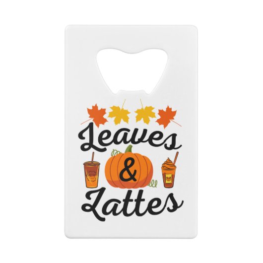 Blätter und Herbst Geldbeutel Flaschenöffner (Rückseite)