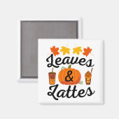 Blätter und Herbst Magnet (Vorderseite/Rückseite)