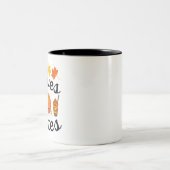 Blätter und Herbst Zweifarbige Tasse (Mittel)
