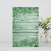 Blätter und Holz Briefpapier (Stehend Vorderseite)